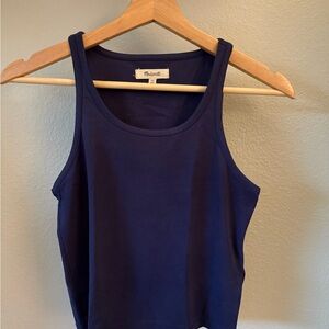 Madewell Drapey-Rib Crop Tank